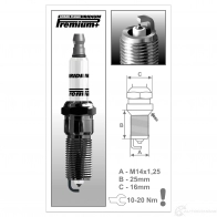 Свеча зажигания иридиевая iridium premium plus BRISK P24 Set 4 - EAN 85 95001 32319 4 1927 3279863 - Изображение 2