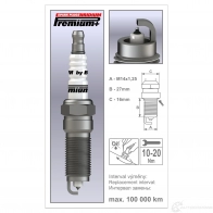 Свеча зажигания иридиевая iridium premium plus BRISK Set 4 - EAN 8595001324399 1194410861 1960 P34 - Изображение 2