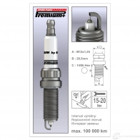 Свеча зажигания иридиевая iridium premium plus BRISK 1962 1194410863 P36 Set 4 - EAN 8595001324436 - Изображение 2
