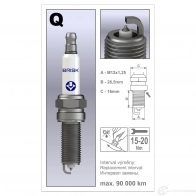 Свеча зажигания платиновая platin BRISK 1963 1424495560 ZXU9F QX 14YP - Изображение 2
