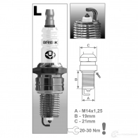 Свеча зажигания BRISK 1LT 4V9C LR15YP 1439765244 - Изображение 2