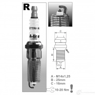 Свеча зажигания платиновая a-line BRISK 1439765315 3M T8SG RR15YPY1 - Изображение 2