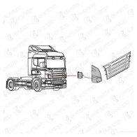 Дефлектор воздуха кабины водителя COVIND B5A9 D scr160 1437365021 - Изображение 2