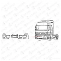 Бампер COVIND 94390 7 TFS8P 1437364352 - Изображение 2