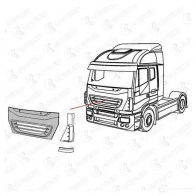 Накладка решетки радиатора COVIND 512 YYL 530145 1437363823 - Изображение 2