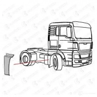 Расширитель арки крыла COVIND 1437365220 tgx206 BE0 C2 - Изображение 2