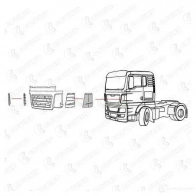 Воздухозаборник COVIND 1437363619 C832 T54 tgx165 - Изображение 2