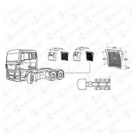 Крыло COVIND 1437365552 tgx540 8M9 ZZ - Изображение 2