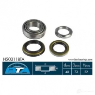 Подшипник ступицы колеса, комплект BTA h20311bta 2U 12PZK 5900427485761 3862650