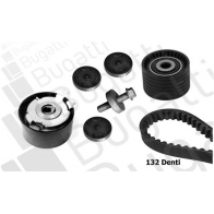 Комплект ремня ГРМ BUGATTI LURN B BKCD0036 Renault Megane (LM) 2 Седан 1.6 16V (LM1R. LM0C) 112 л.с. 2006 – 2024