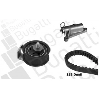 Комплект ремня ГРМ BUGATTI BKCD0725 1SI XOS Audi A6 (C5) 2 Универсал 1.8 T 180 л.с. 1999 – 2005