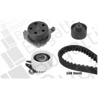 Комплект ремня ГРМ с помпой BUGATTI 1440434558 KBU5009A GGUK N