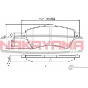 Колодки тормозные дисковые передние, комплект