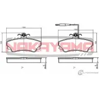 Колодки тормозные дисковые передние, комплект