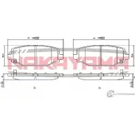Колодки тормозные дисковые, комплект NAKAYAMA QK EZGF 1425561820 ES0N0 HP8880NY