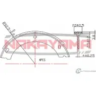 Колодки тормозные барабанные, комплект