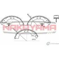 Колодки тормозные барабанные, комплект NAKAYAMA 1425572907 VQ 828F 6RU92 HS7177NY