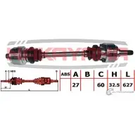 Вал приводной, задний NAKAYAMA C 5JGQ ND233NY 89KDB8 1425562475