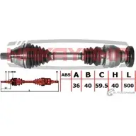 Вал приводной, перед. Левый NAKAYAMA II A05 1425575506 ND2986NY 3DRYJR