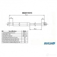 Амортизатор капота BUGIAD bgs11015 Saab 9-3 (YS3F) 2 Кабриолет 1.9 TiD 150 л.с. 2006 – 2015 SB 97OE