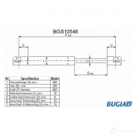 Амортизатор багажника, упор задней двери BUGIAD FSGDC 4 1503300 4043193105462 bgs10546