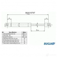 Амортизатор багажника, упор задней двери BUGIAD bgs10797 4043193107978 1503499 2SR 4A9F