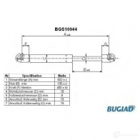 Амортизатор багажника, упор задней двери BUGIAD 4043193109446 bgs10944 8 JB5LQK Honda