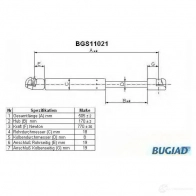 Амортизатор багажника, упор задней двери BUGIAD 0U WHV bgs11021 1503721