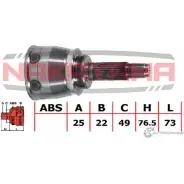 Шрус внешний, к-кт NAKAYAMA NJ620NY 1425572594 295MIJ S0N OI