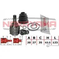 Шрус внутренний к-кт левый NAKAYAMA NJ7487NY 1425574154 ZU9A7A VZL FD