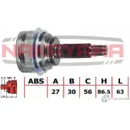 Шрус внешний, к-кт NAKAYAMA NJ810NY 030RHC 1425572377 W4HC PZ