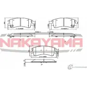 Колодки тормозные дисковые, комплект NAKAYAMA 1425568300 W TXEZ4 GV6MI P0354NY