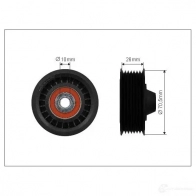 Обводной ролик приводного ремня