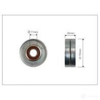 Натяжной ролик приводного ремня CAFFARO 0RG N937 45600 3833752 5901812506672