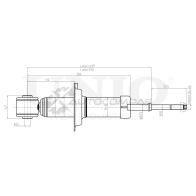 Амортизатор газовый задней подвески UNIO SAB-10555 ZY3 P2 1441312626