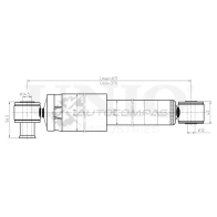 Амортизатор газовый задней подвески UNIO SAB-10529 J7J I3IQ 1441312630