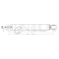 Амортизатор газовый задней подвески UNIO D 7QI5 1441312636 SAB-10711