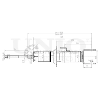 Амортизатор газовый задней подвески UNIO C7IN 0O2 SAB-10457 1441312648