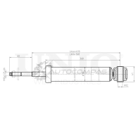 Амортизатор газовый задней подвески UNIO 1441312655 588B F4 SAB-10444