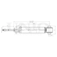 Амортизатор газовый задней подвески UNIO 1441312660 HG1ZB D SAB-10563