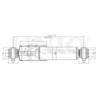 Амортизатор газовый задней подвески UNIO 1441312662 W2ME B SAB-10566