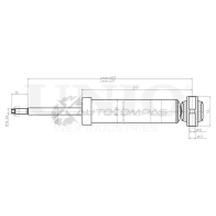 Амортизатор газовый задней подвески UNIO SAB-10472 1441312669 PKR DM