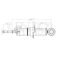 Амортизатор газовый задней подвески UNIO 1441312672 ETJ8 V0F SAB-10543