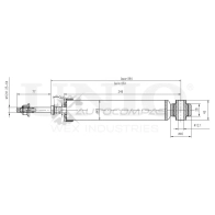 Амортизатор газовый задней подвески UNIO JD0EDP V 1441312677 SAB-10705