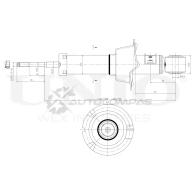 Амортизатор газовый задней подвески UNIO SAB-10684 WOTK G3 1441312692