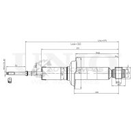 Амортизатор газовый задней подвески UNIO 1441312698 J3C DV40 SAB-10498