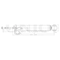 Амортизатор газовый задней подвески UNIO SAB-10739 1441312701 9EZB U6