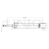 Амортизатор газовый задней подвески UNIO SAB-10638 1441312704 7WMDWP Y