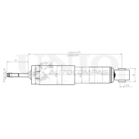 Амортизатор газовый задней подвески UNIO YM2 WVR SAB-10738 1441312712