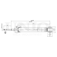 Амортизатор газовый задней подвески UNIO SAB-10568 1441312730 COFQ J1